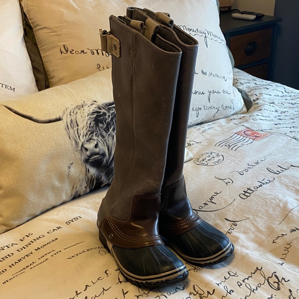 Women’s Sorel Waterproof Boots SLIMPACK TALL EQUESTRIAN RIDING Size 5